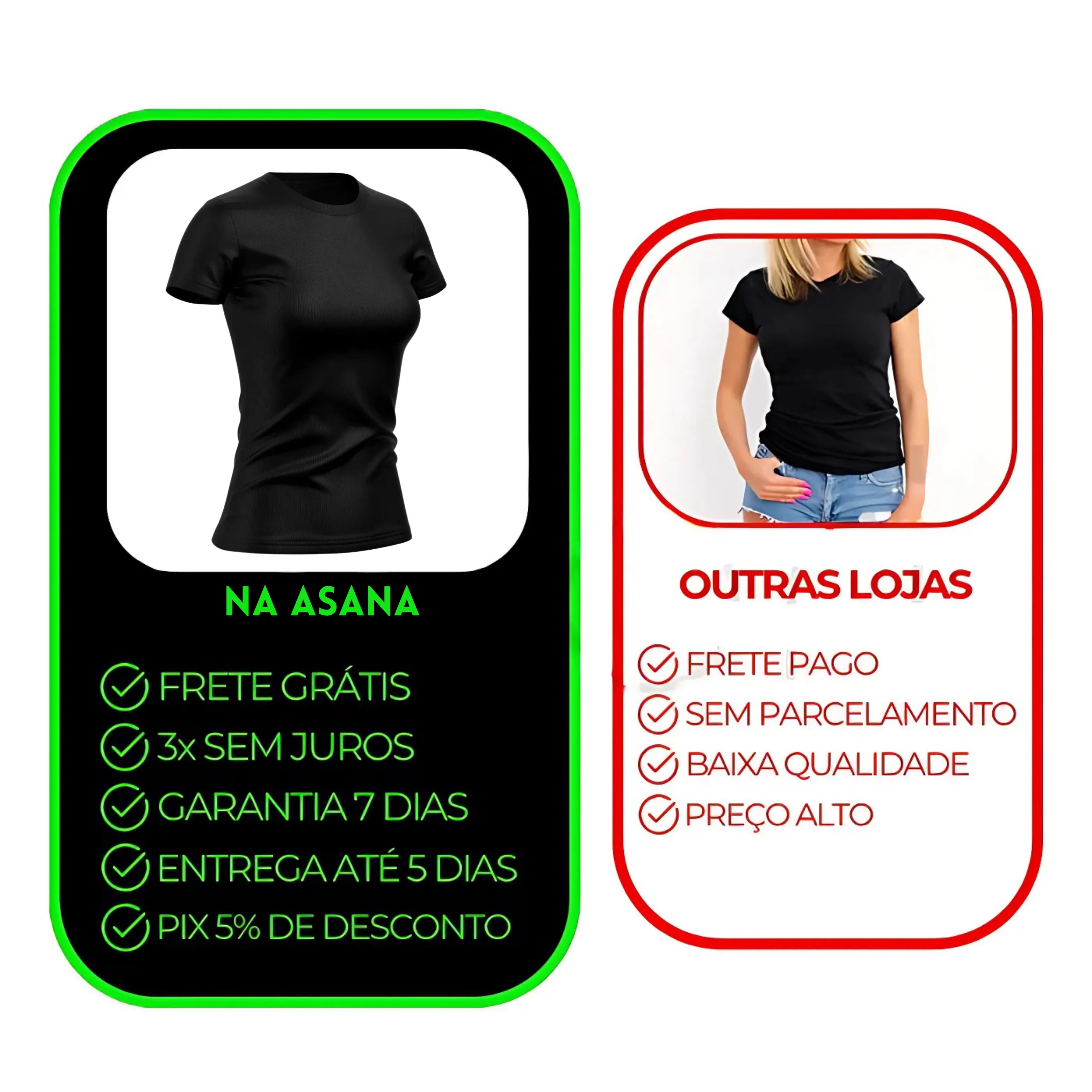 Kit 4 Camisetas Tecnológicas Femininas Asana - Anti Suor