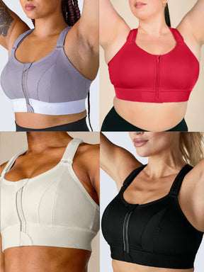 Top Esportivo de Alta Sustentação (Kit com 4 Unidades + 3 Brindes Exclusivos) - Frete Grátis para todo o Brasil!