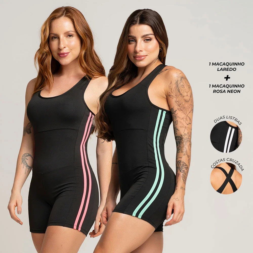 Macaquinho Fitness de Alta Compressão (Compre 1 e Leve 2)